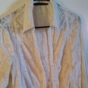 Antilia Femme White Lace Blouse